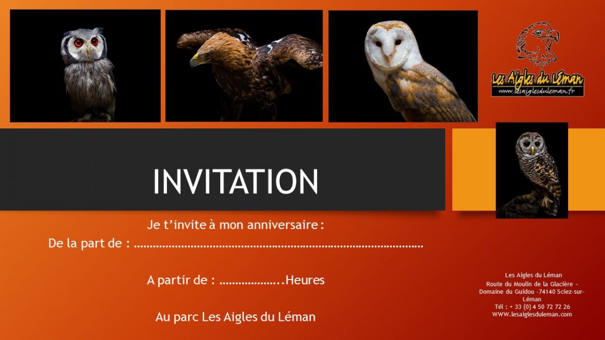 Carte invitation anniversaire. Photos de Rémi Chapeau blanc.