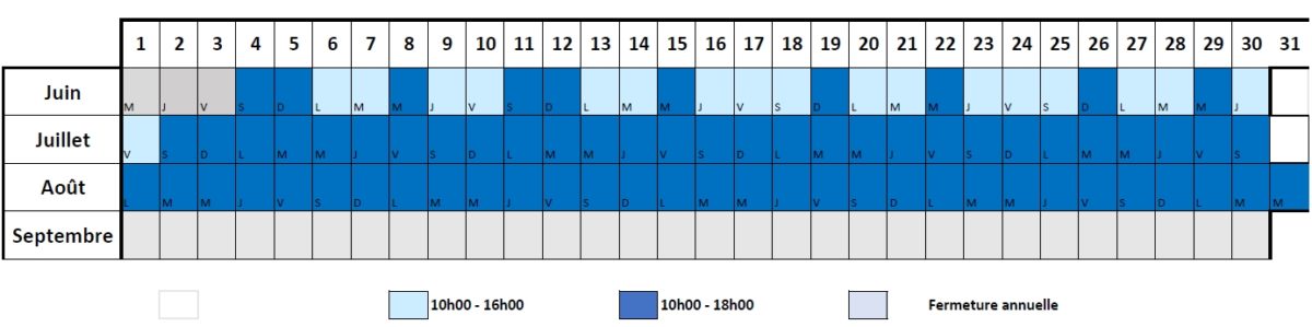 Horaires 2022.