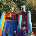 Inflatable slide game for children.